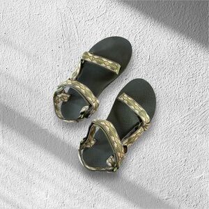 Teva Green and Tan Sandals.